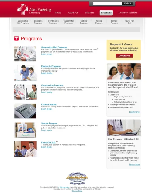 Alert Marketing Website 2